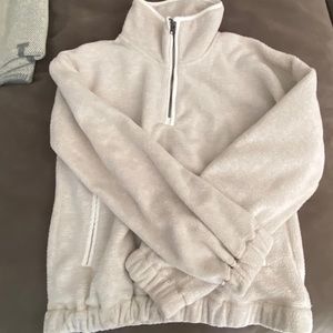 Abercrombie Fitch fleece beige sweatshirt